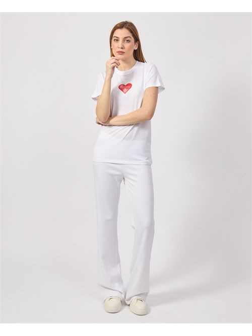 Richmond X Women's T-Shirt with Heart RICHMOND X | UWP25195TSWHITE